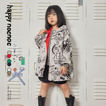 Happy nocnoc double-sided wearing childrens trench coat joint boys and girls jacket tide windproof spring new model