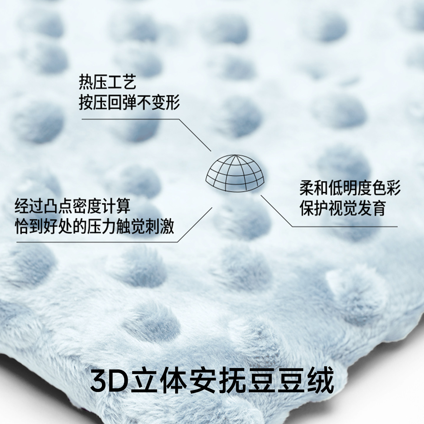 happy nocnoc敲开心儿童毛毯安抚豆豆毯盖毯新生被子宝宝幼儿园,淘宝优惠券,粉丝福利购,淘宝优惠卷