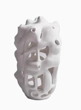 现代意式极简几何错综无镂空抽象桌面雕塑摆件样板房玄关客厅摆件