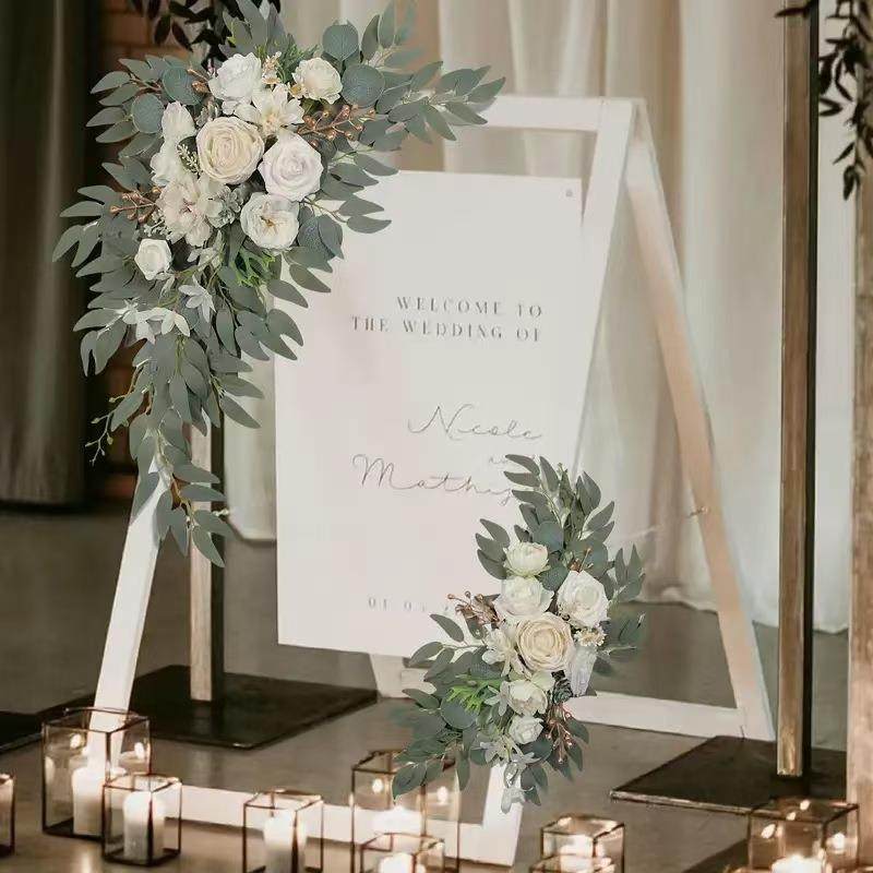 椅背花2024新款花束设计感婚庆餐桌楼梯装饰手工diy成品布置,淘宝优惠券,粉丝福利购,淘宝优惠卷