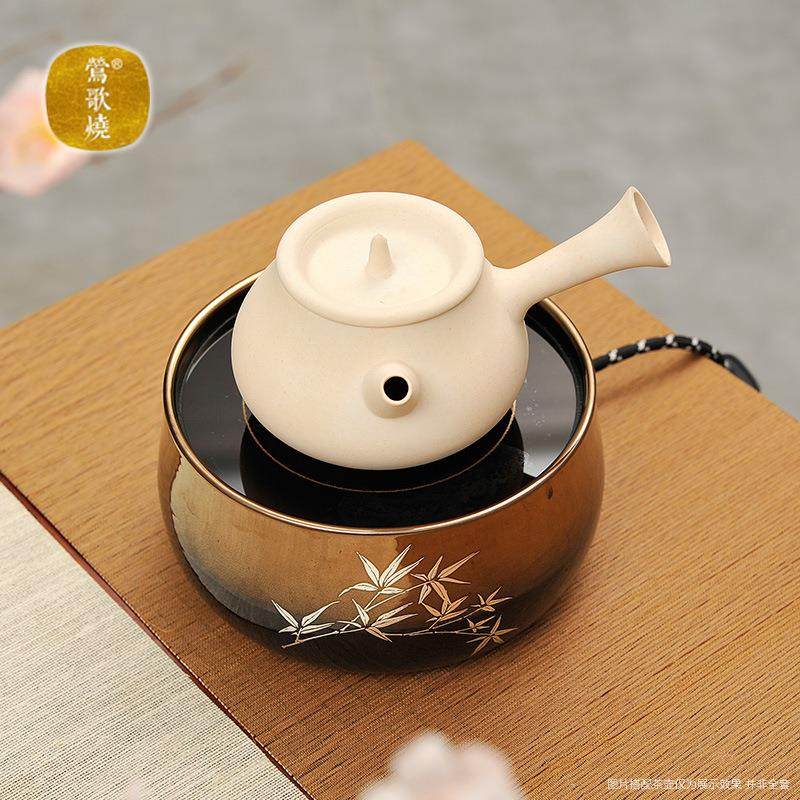 电陶炉煮茶家用茶炉小型台式铁壶银壶泡茶煮茶器黑金修竹,淘宝优惠券,粉丝福利购,淘宝优惠卷