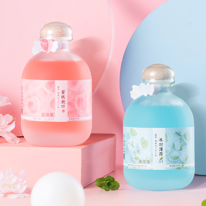 胜朵少女心漱口水女生留香清洁蜜桃 胜朵漱口水