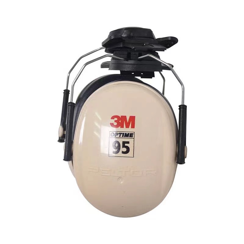 3M H6P3E挂安全帽式耳罩防噪音学习工作睡眠射击工业降噪防干扰-图0