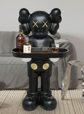 芝麻街摆件kaws客厅树脂