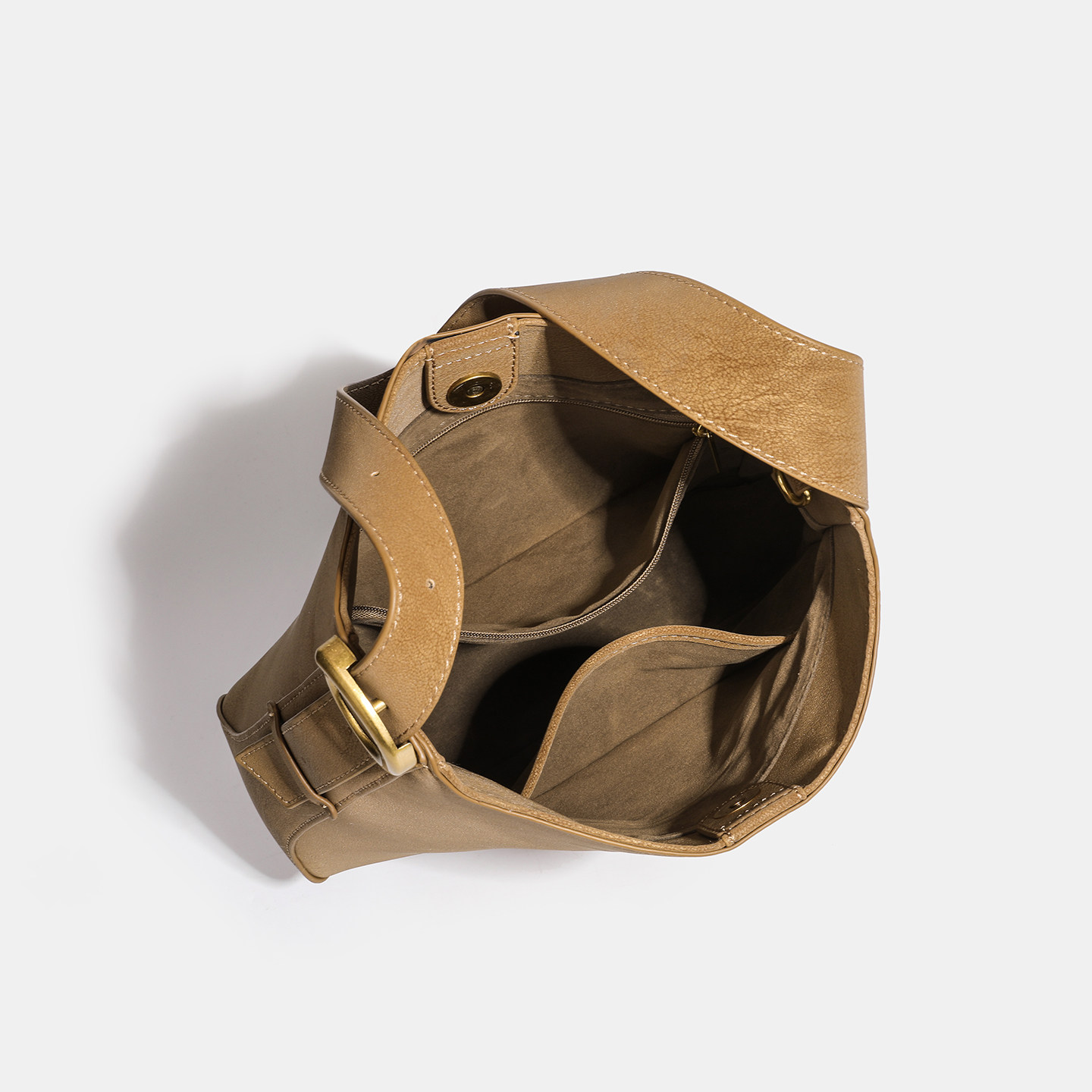 日本バッグ2025新款韩版时尚复古水桶包女士通勤单肩斜挎托特包,淘宝优惠券,粉丝福利购,淘宝优惠卷