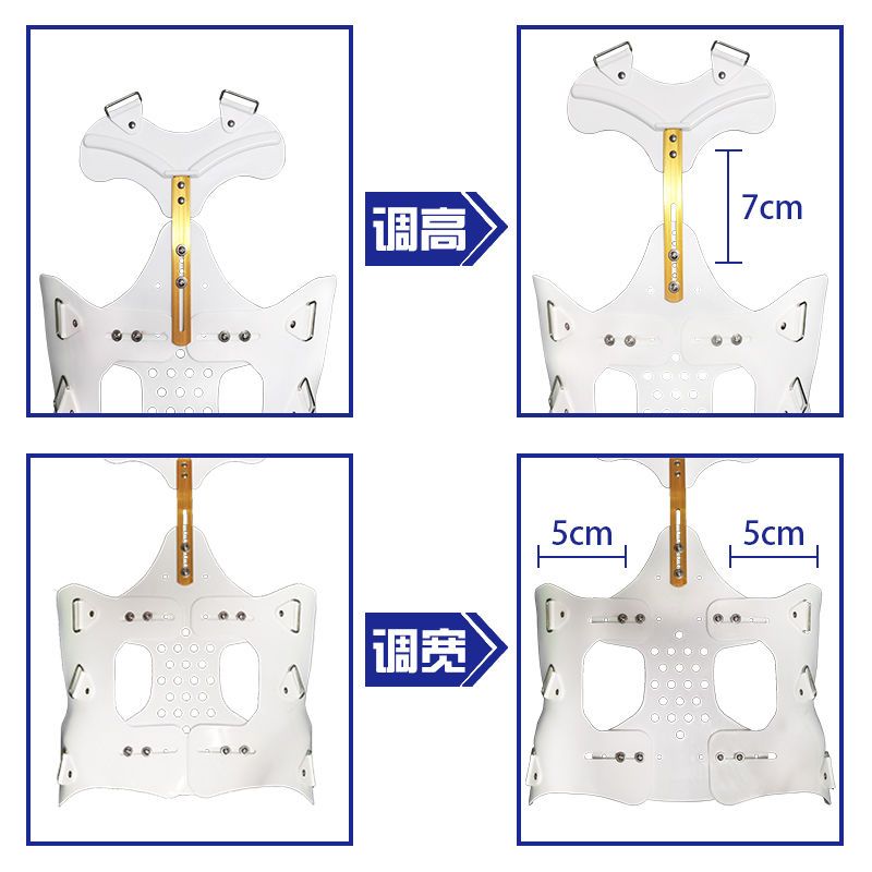 鑫景祥胸腰椎固定支具可调节支架压缩性骨折术后支撑康复脊椎护具-图1