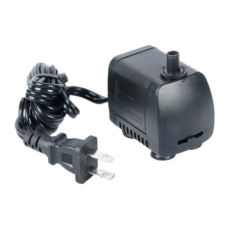 鱼缸小水泵 Hmax:1m AT-7w07美规极性插110V 7W 水族潜水泵 抽水 - 图1