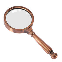 Beviewed high-definition handheld magnifying glass 10 times old look at newspaper reading connoisseuryThe high number of children enlarge the mirror ancient