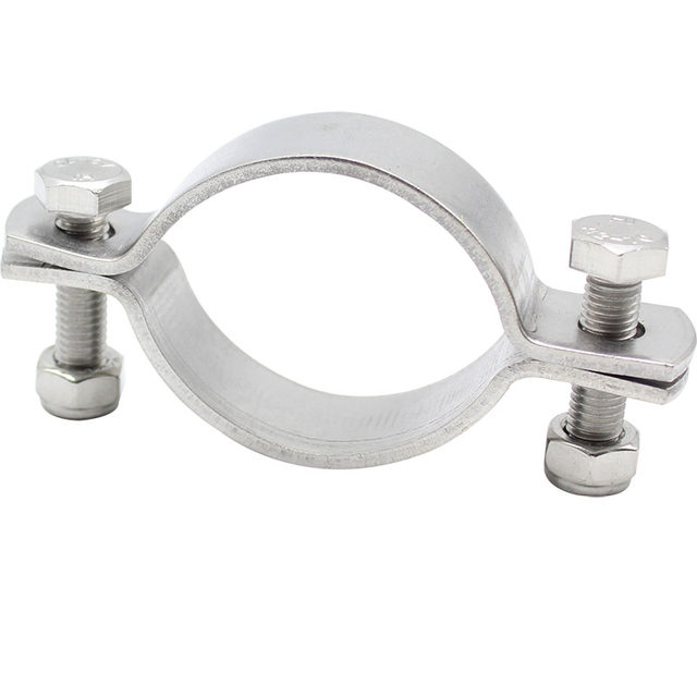 Thickened fixed stainless steel pipe clamp hoop