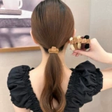 Эластичная прочная резинка для волос, брендовый хвостик, аксессуар для волос, простой и элегантный дизайн