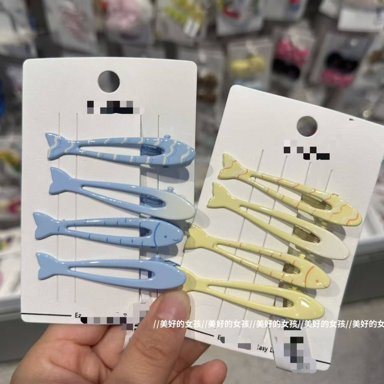 新款可爱卡通小鱼发夹女侧边刘海碎发bb夹子头饰发卡发饰,淘宝优惠券,粉丝福利购,淘宝优惠卷