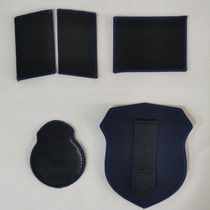Collar stamp Fire rescue rank Round Chest Patch with logo Mark Magic Sticker Hanging Arm Badge With Flame Blue Breast Emblems