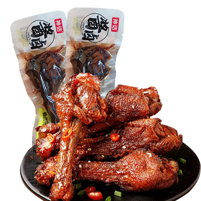 神话酱卤鸭翅根香辣味开袋即食熟鸭肉类办公室健康休闲小吃零食品