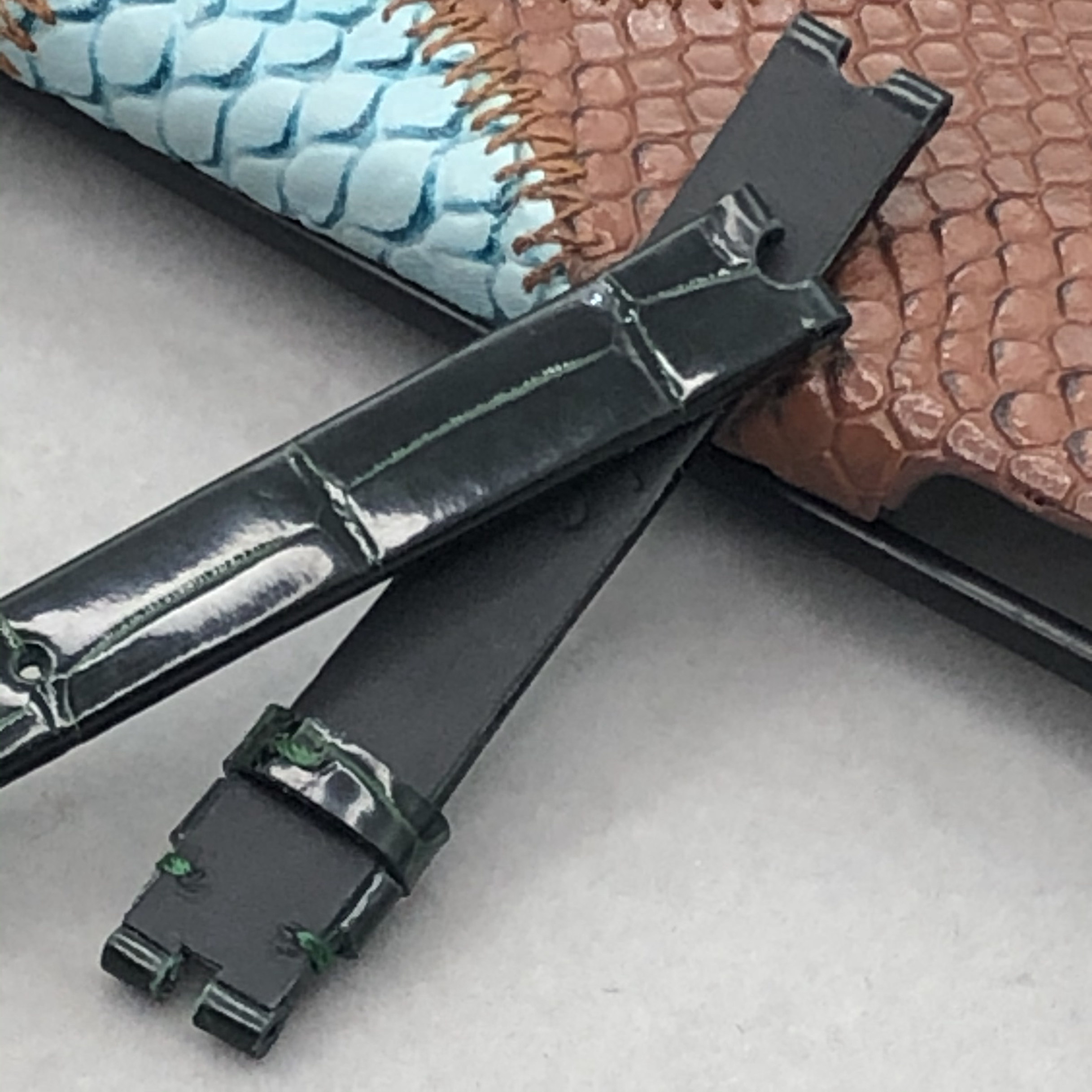 梦诗纯表行适配萧邦系列鳄鱼皮表带 梦诗纯手表配件