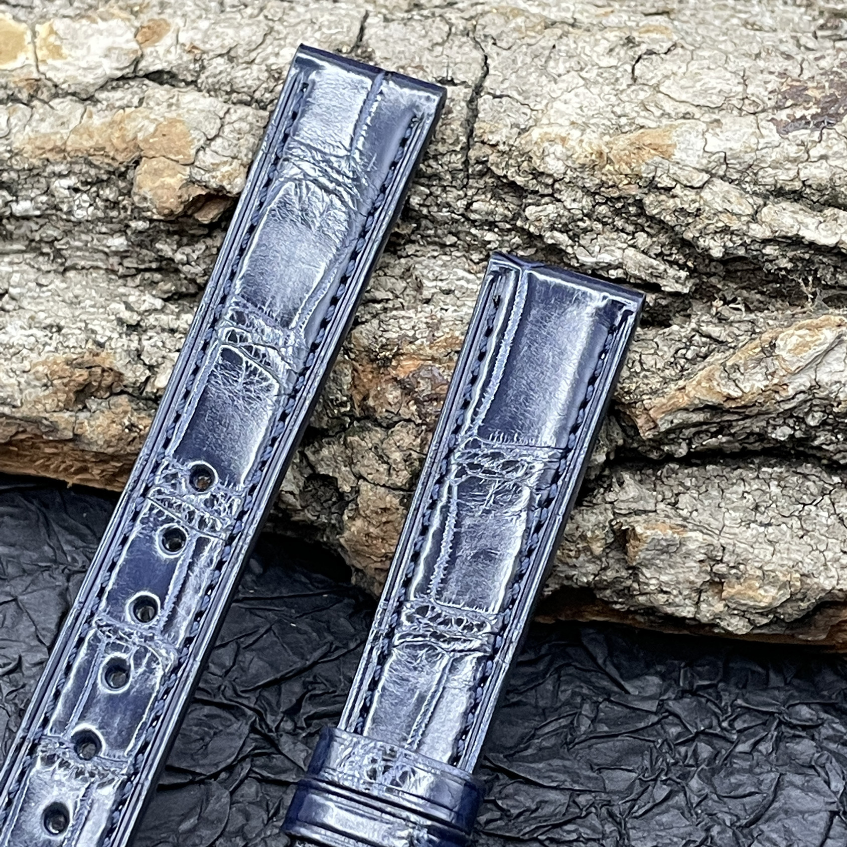 梦诗纯适配肖邦萧邦系列鳄鱼皮表带 梦诗纯手表配件