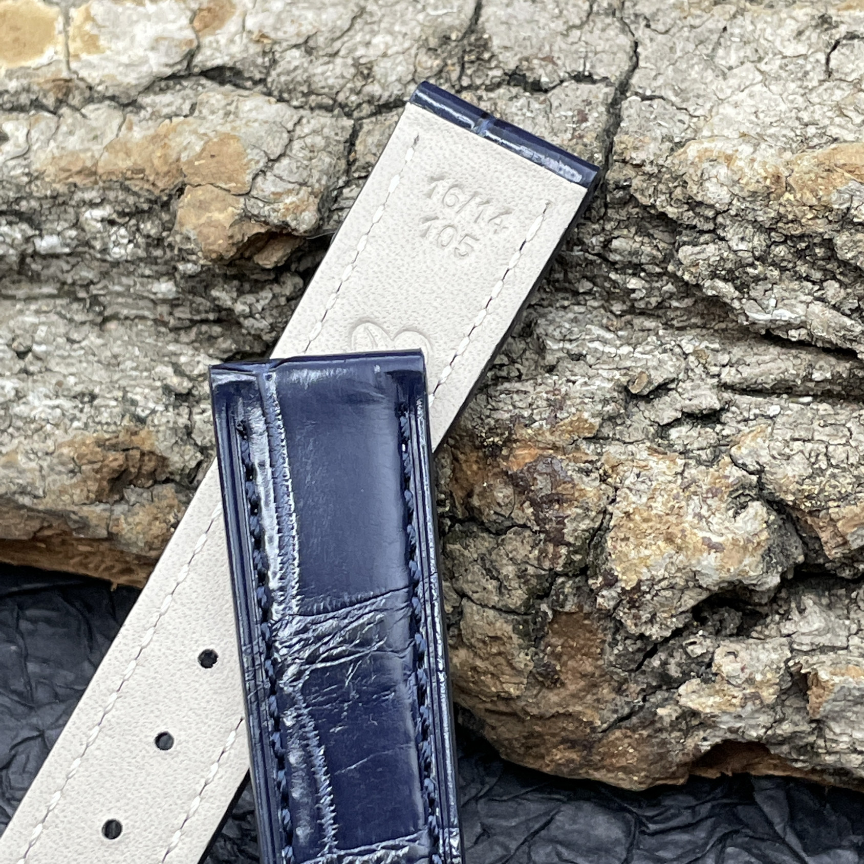 梦诗纯适配肖邦萧邦系列鳄鱼皮表带 梦诗纯手表配件