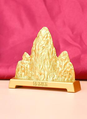 新中式黄铜金属金山银山假山创意