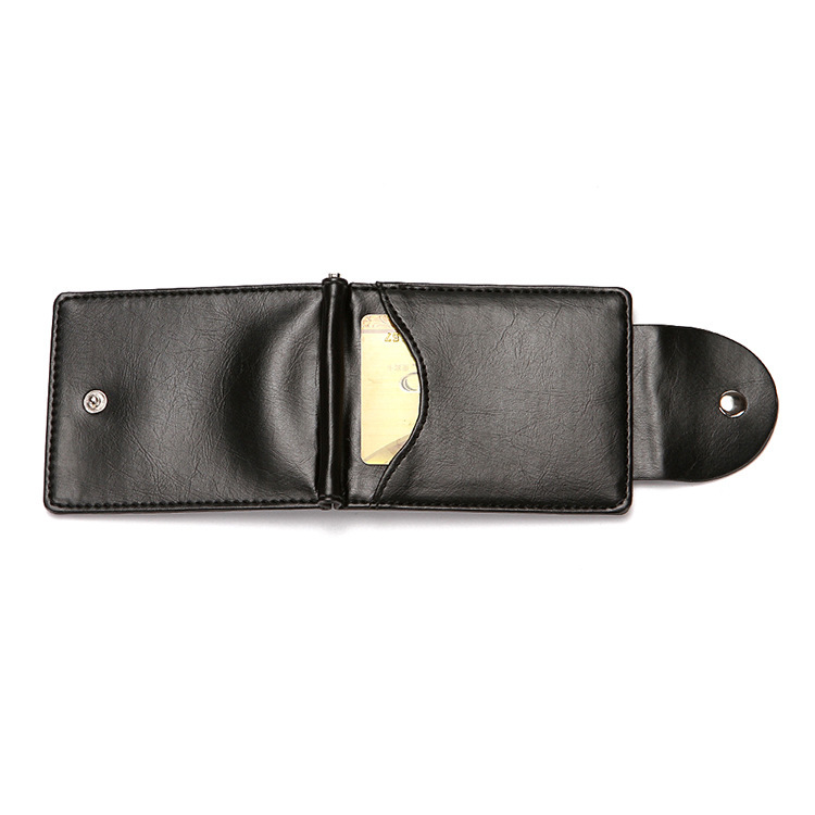 Wallet Money Clip Card Case Work I.D. Flap Buckle Beauty - 图3