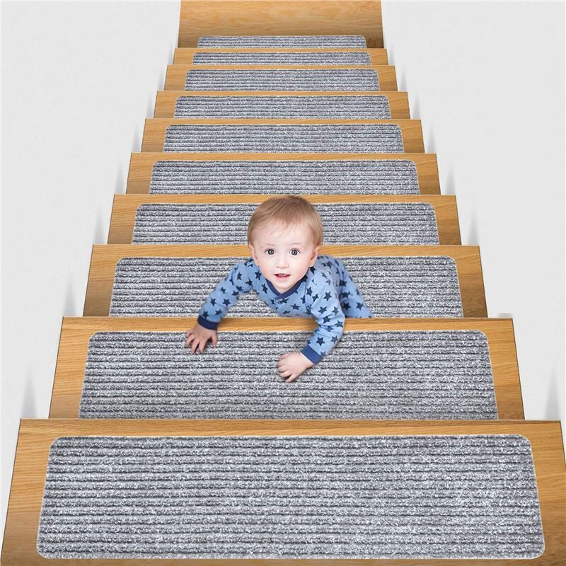 Antifreeze spliced self-adhesive stair mats