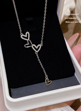 韩版新款轻奢钛钢项链女百搭时尚饰品小众设计感锁骨链颈链精致