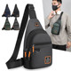 Waist bag for men and women multifunctional large capacity casual breast bag