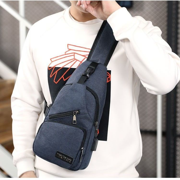男士胸包帆布斜挎包大容量学生韩版牛津布情侣单肩包背包女胸前包,淘宝优惠券,粉丝福利购,淘宝优惠卷