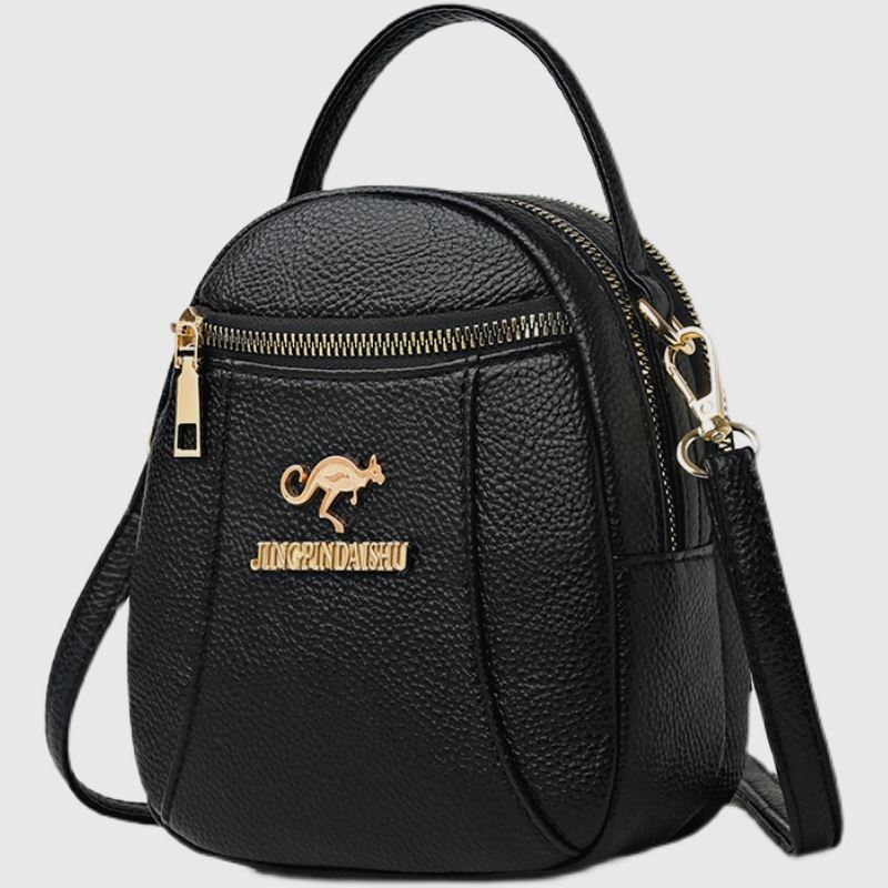 真皮质感女包百搭三层包包女斜挎包2024新款时尚单肩包软皮手提包-图3