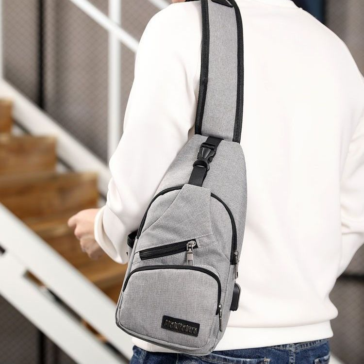 男士胸包帆布斜挎包大容量学生韩版牛津布情侣单肩包背包女胸前包,淘宝优惠券,粉丝福利购,淘宝优惠卷