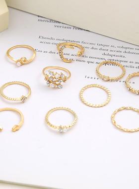 Cross-border rings 1/set love retro women's joint ring戒