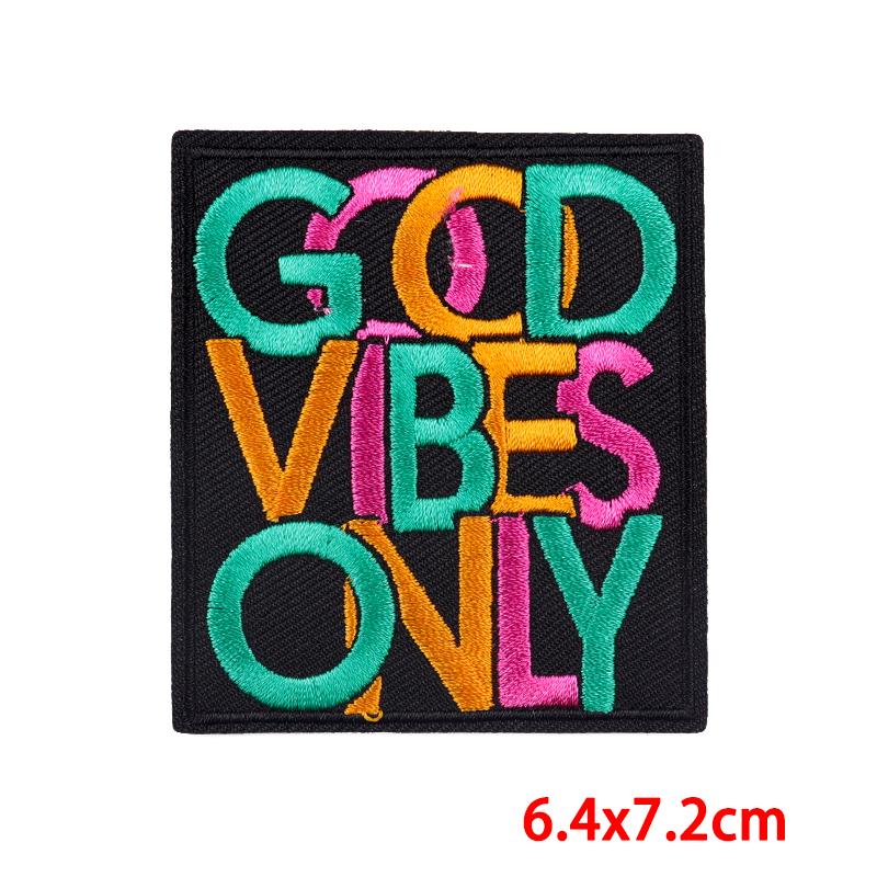 Embroidery Patch Where The Hell Am I Going Patch Letter/Cart - 图2