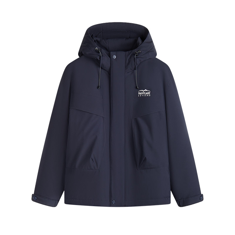 NAVIGARE意大利小帆船时尚落肩羽绒服男士2025冬季新款连帽防寒服,淘宝优惠券,粉丝福利购,淘宝优惠卷
