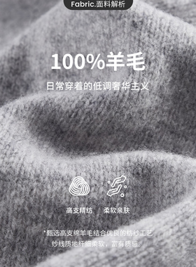 [纯羊毛]NAVIGARE意大利小帆船休闲时尚外搭披肩秋冬新款针织围巾