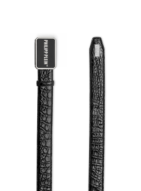 PHILIPP PLEIN 2026年新款复古男士皮带日常穿搭装饰真皮腰带男式