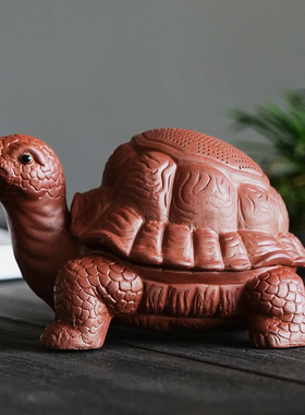 创意紫砂乌龟茶滤茶托