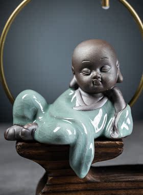 创意茶宠倒流香炉风化木