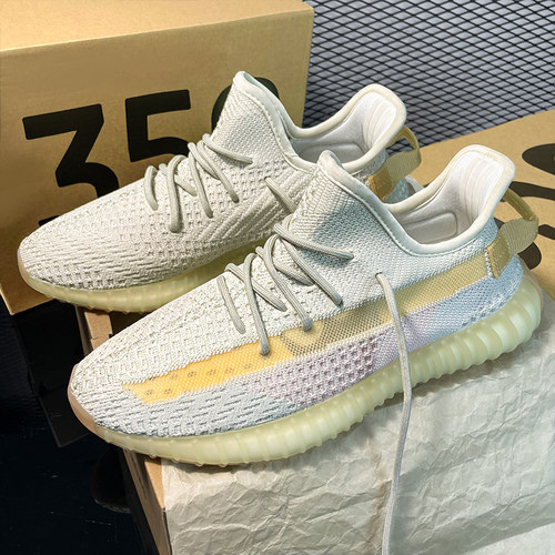 正品官方旗舰店椰子鞋350男女款冰蓝满天星莆田夏季夏季透气鞋子 - 图3