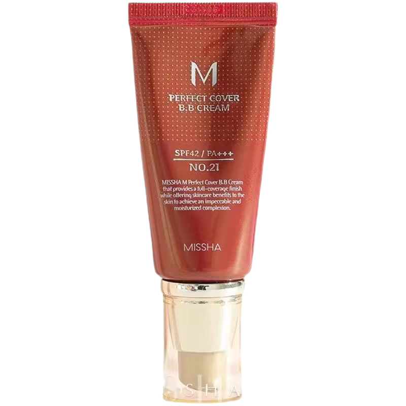 韩国Missha谜尚大红bb霜老款遮瑕隔离保湿不脱妆持久粉底液女养肤,淘宝优惠券,粉丝福利购,淘宝优惠卷