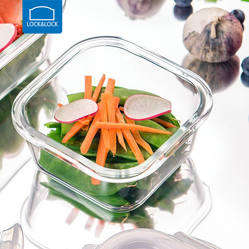 380ML【乐扣乐扣】玻璃密封保鲜盒