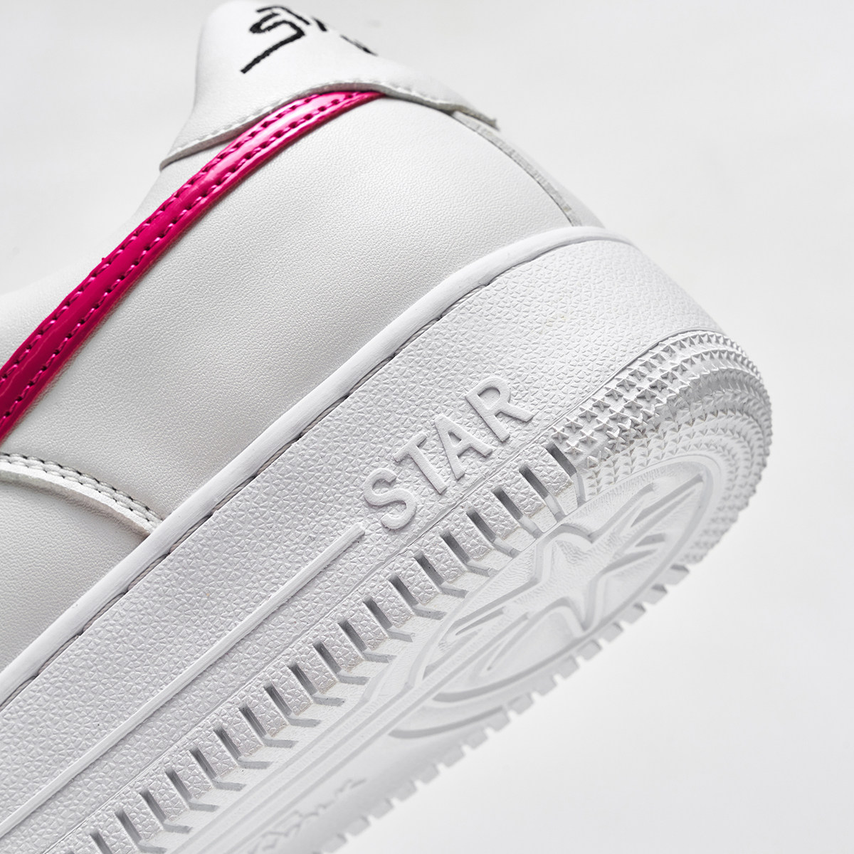 STARWALK SOLDIER WHITE/ROSE 白粉流星鞋正品低帮舒适增高潮板鞋,淘宝优惠券,粉丝福利购,淘宝优惠卷