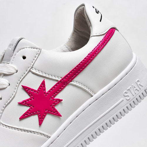 STARWALK SOLDIER WHITE/ROSE 白粉流星鞋正品低帮舒适增高潮板鞋 - 图0