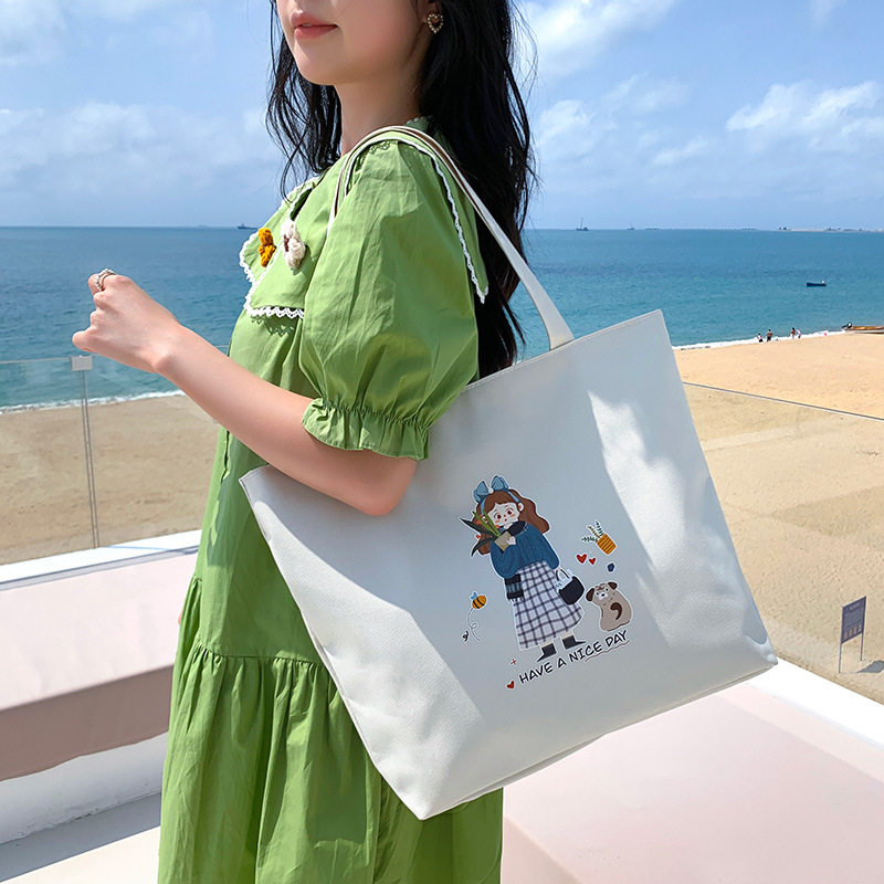 厂家帆布包女大容量单肩托特包2025新款手提袋学生通勤斜挎包,淘宝优惠券,粉丝福利购,淘宝优惠卷