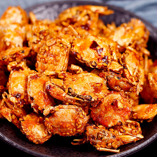 Spicy crab snacks, a nostalgic childhood treat to satisfy cravings