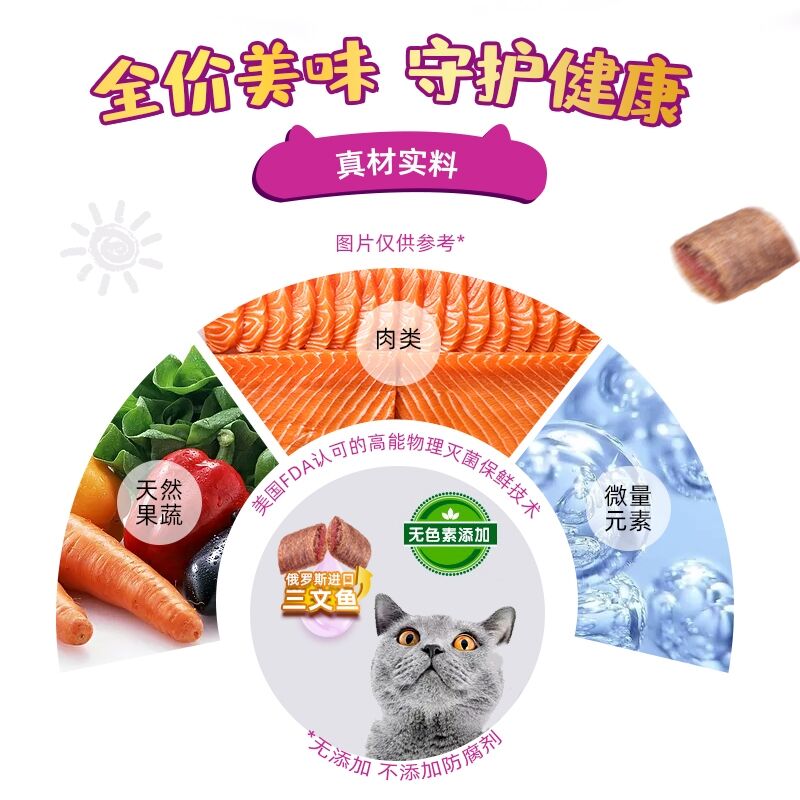 麦富迪猫粮2kg三文鱼鲜肉夹心双拼粮成猫幼猫增肥发腮通用猫主粮 - 图0