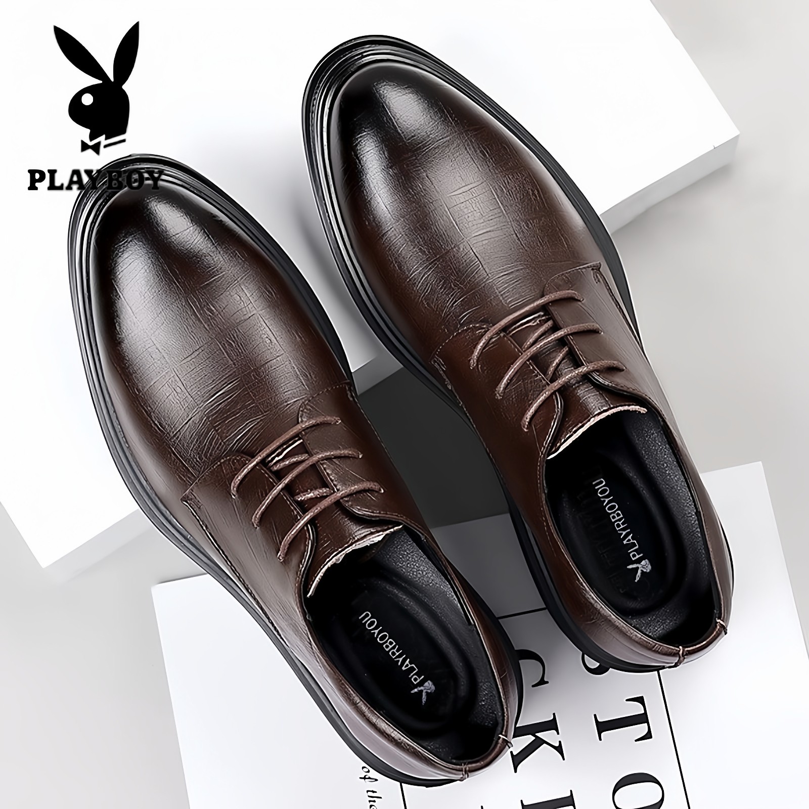 花花公子2025新款男鞋真皮英伦正装新款商务结婚新郎皮鞋男休闲鞋,淘宝优惠券,粉丝福利购,淘宝优惠卷