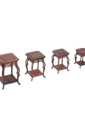 鸡翅木盆景底座家居木质底托实木