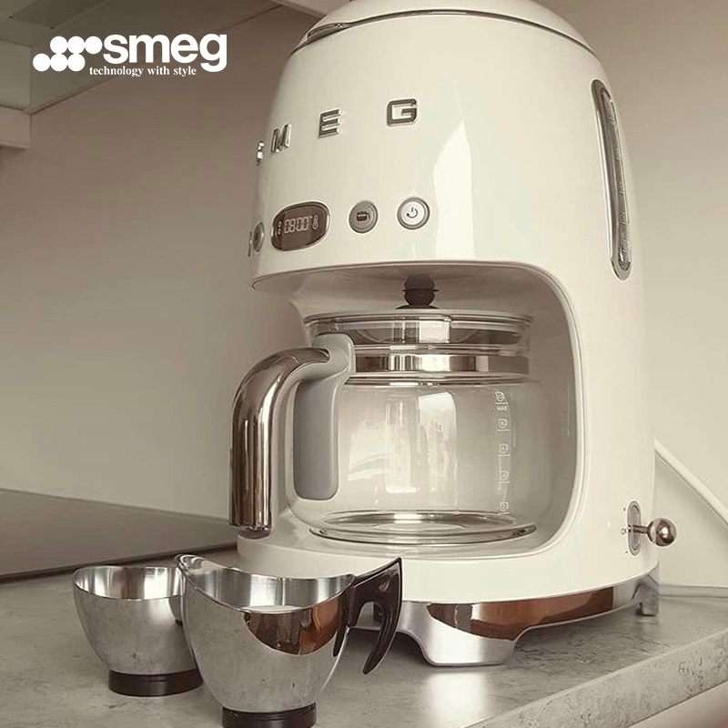 SMEG/斯麦格DCF02美式咖啡机家用复古办公全自动滴漏式保温一体机 - 图1