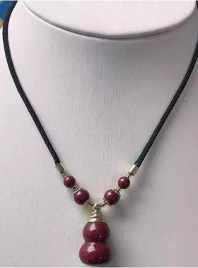 2026打开朱砂葫芦吊坠天然紫金砂百福五福临门挂件钥匙扣礼物项链