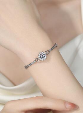 2026欧美轻奢2克拉太阳花手链女镶八心八箭锆石ins风小众高级设计