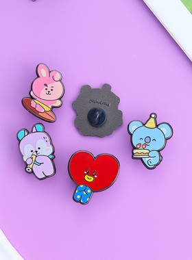 BT21linefriends金属徽章挂件