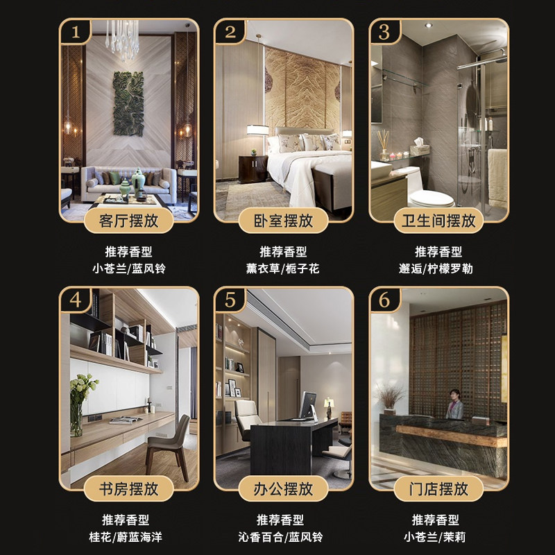 香薰家用室内持久留香空气清新剂 诗英梵香熏香料